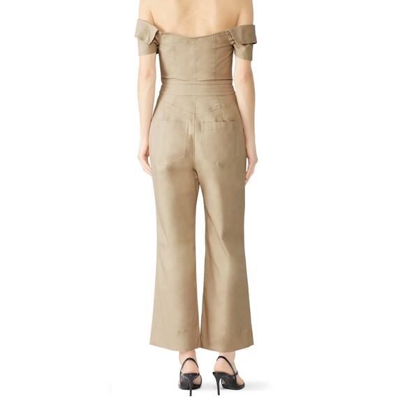 Marissa Webb Tan Rylan Jumpsuit 2 - Picture 2 of 12